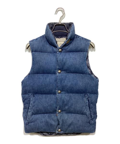 REMI RELIEF（レミレリーフ）REMI RELIEF (レミレリーフ) デニム スタッズ ダウンベスト インディゴ サイズ:Mの古着・服飾アイテム