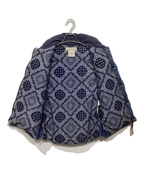 REMI RELIEF（レミレリーフ）REMI RELIEF (レミレリーフ) デニム スタッズ ダウンベスト インディゴ サイズ:Mの古着・服飾アイテム