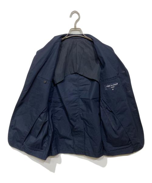 COMME des GARCONS HOMME（コムデギャルソン オム）COMME des GARCONS HOMME (コムデギャルソン オム) コットン タイプライタークロス テーラードジャケット ネイビー サイズ:Mの古着・服飾アイテム