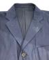 中古・古着 COMME des GARCONS HOMME (コムデギャルソン オム) コットン タイプライタークロス テーラードジャケット ネイビー サイズ:M：18000円