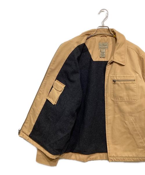L.L.Bean（エルエルビーン）L.L.Bean (エルエルビーン) ダック地 ワークジップブルゾン ベージュ サイズ:Lの古着・服飾アイテム