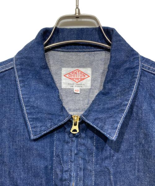 DANTON（ダントン）DANTON (ダントン) デニム フルジップブルゾン インディゴ サイズ:42の古着・服飾アイテム