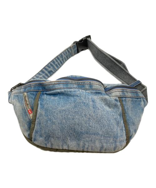 DIESEL（ディーゼル）DIESEL (ディーゼル) ストーンウォッシュデニム ベルトバッグ ライトインディゴの古着・服飾アイテム