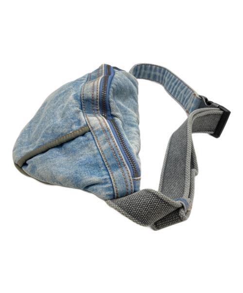 DIESEL（ディーゼル）DIESEL (ディーゼル) ストーンウォッシュデニム ベルトバッグ ライトインディゴの古着・服飾アイテム