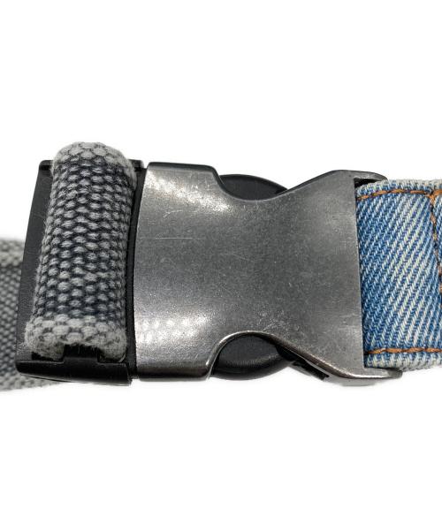 DIESEL（ディーゼル）DIESEL (ディーゼル) ストーンウォッシュデニム ベルトバッグ ライトインディゴの古着・服飾アイテム