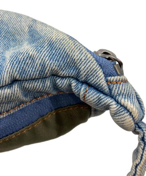 DIESEL（ディーゼル）DIESEL (ディーゼル) ストーンウォッシュデニム ベルトバッグ ライトインディゴの古着・服飾アイテム