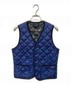 LAVENHAM×PS Paul Smithラベンハム×PS ポールスミス）の古着「キルティングベスト」｜ネイビー×ブラック