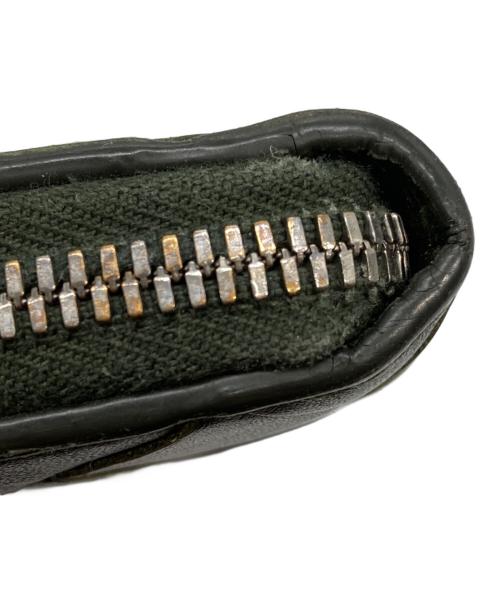 BOTTEGA VENETA（ボッテガベネタ）BOTTEGA VENETA (ボッテガベネタ) イントレチャート ラウンドファスナー財布 オリーブの古着・服飾アイテム