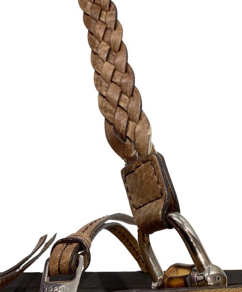 GUCCI（グッチ）GUCCI (グッチ) バンブートートバッグ ブラウンの古着・服飾アイテム