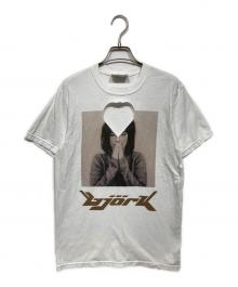 BASICKS（ベイシックス）の古着「Bjork Debut 90's Heart Laser Cut T-shirt」｜ホワイト