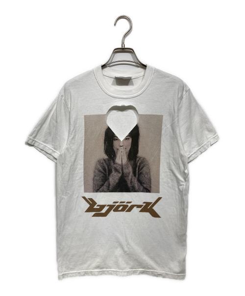 BASICKS（ベイシックス）BASICKS (ベイシックス) Bjork Debut 90's Heart Laser Cut T-shirt ホワイト サイズ:Sの古着・服飾アイテム