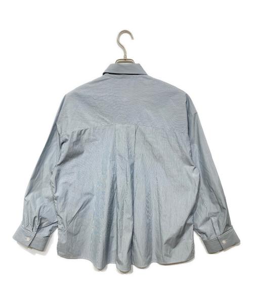 TWP（トリッシュ・ウエスコート・パウンド）TWP (トリッシュ・ウエスコート・パウンド) NEW EARL SHIRT ストライプシャツ グレー サイズ:XS-Sの古着・服飾アイテム
