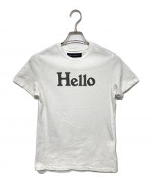 MADISON BLUE（マディソンブルー）の古着「HELLO CREW NECK TEE」｜ホワイト