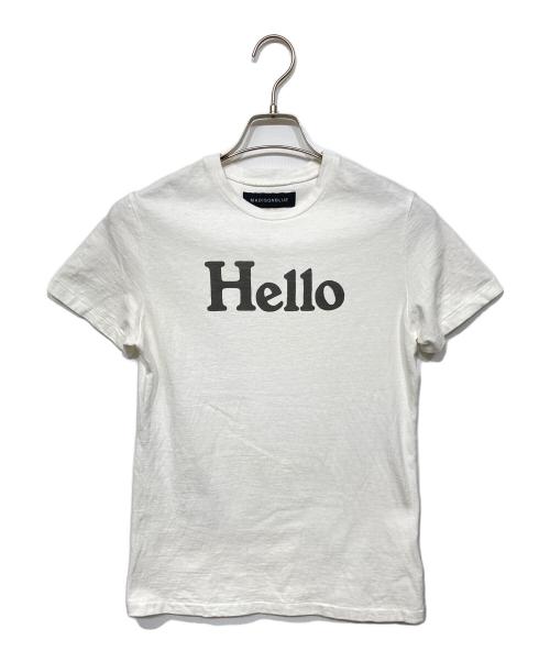 MADISON BLUE（マディソンブルー）MADISON BLUE (マディソンブルー) HELLO CREW NECK TEE ホワイト サイズ:00の古着・服飾アイテム