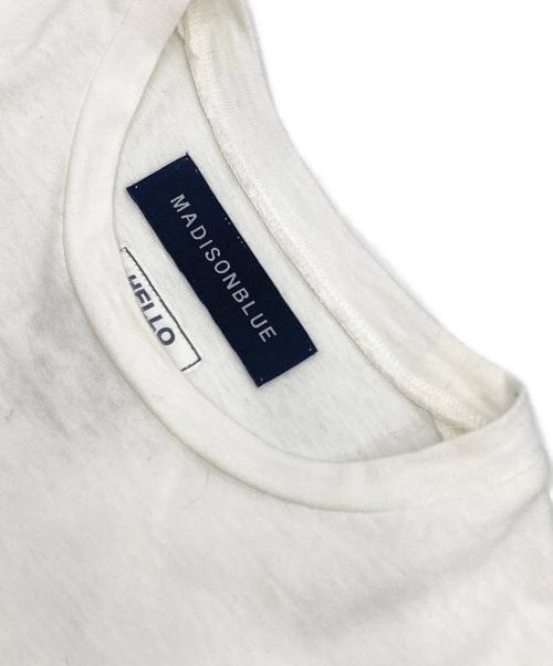 MADISON BLUE（マディソンブルー）MADISON BLUE (マディソンブルー) HELLO CREW NECK TEE ホワイト サイズ:00の古着・服飾アイテム