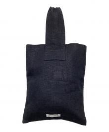 MADISON BLUE（マディソンブルー）の古着「SAC CARRE HEAVY LINEN ハンドバッグ」｜ブラック