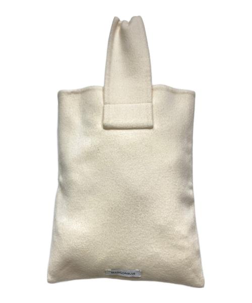 MADISON BLUE（マディソンブルー）MADISON BLUE (マディソンブルー) SAC CARRE REVER ハンドバッグ ホワイトの古着・服飾アイテム