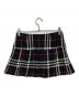 BURBERRY BLUE LABEL (バーバリー ブルー レーベル) チェックプリーツスカート ブラック×ホワイト サイズ:38：8000円