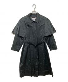 Burberry's（バーバリー）の古着「ケープ付 ステンカラーコート」｜ブラック