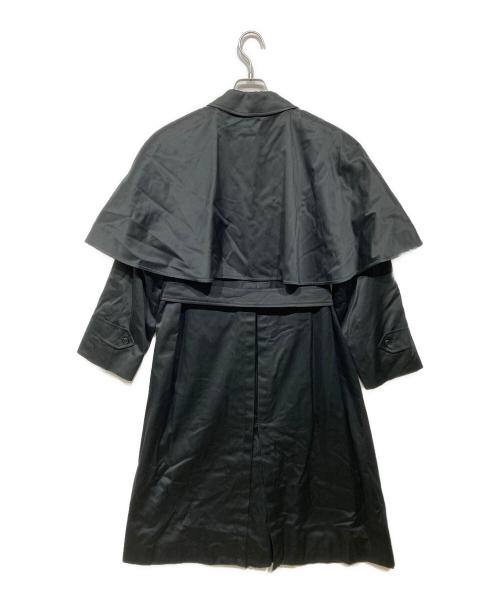 Burberry's（バーバリー）Burberry's (バーバリー) ケープ付 ステンカラーコート ブラック サイズ:9ARの古着・服飾アイテム