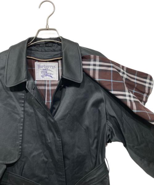 Burberry's（バーバリー）Burberry's (バーバリー) ケープ付 ステンカラーコート ブラック サイズ:9ARの古着・服飾アイテム