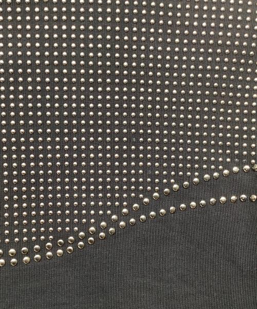 JUST CAVALLI（ジャストカヴァリ）JUST CAVALLI (ジャストカヴァリ) Faux Leather-Sleeve Zip-Front Hoodie ブラック サイズ:Sの古着・服飾アイテム