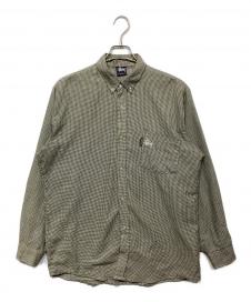 stussy 90ｓ　ハウンドトゥース柄シャツ