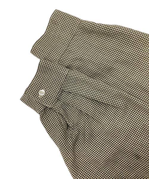 stussy（ステューシー）stussy (ステューシー) 90ｓ　ハウンドトゥース柄シャツ ベージュ×ブラック サイズ:Lの古着・服飾アイテム