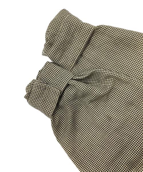 stussy（ステューシー）stussy (ステューシー) 90ｓ　ハウンドトゥース柄シャツ ベージュ×ブラック サイズ:Lの古着・服飾アイテム