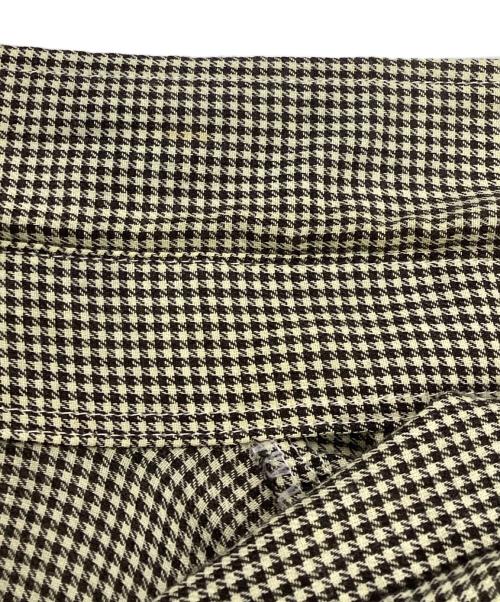 stussy（ステューシー）stussy (ステューシー) 90ｓ　ハウンドトゥース柄シャツ ベージュ×ブラック サイズ:Lの古着・服飾アイテム