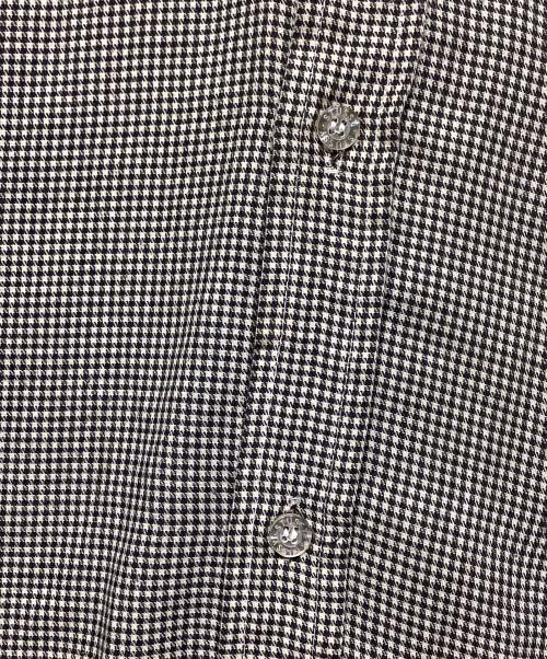 stussy（ステューシー）stussy (ステューシー) 90ｓ　ハウンドトゥース柄シャツ ベージュ×ブラック サイズ:Lの古着・服飾アイテム