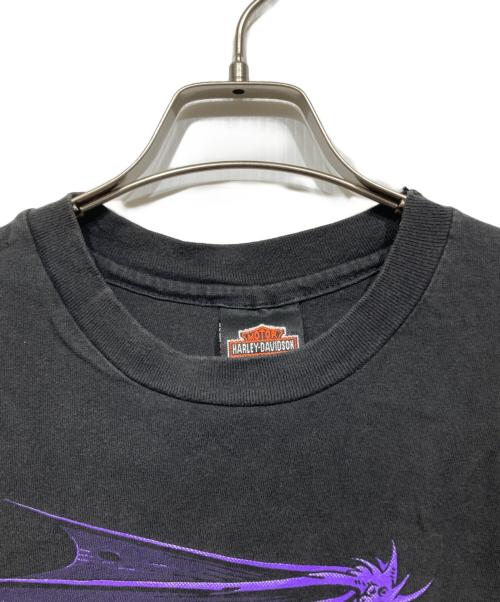 HARLEY-DAVIDSON（ハーレーダビッドソン）HARLEY-DAVIDSON (ハーレーダビッドソン) ドラゴンプリントTシャツ ブラック サイズ:Lの古着・服飾アイテム