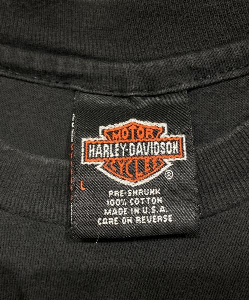 HARLEY-DAVIDSON（ハーレーダビッドソン）HARLEY-DAVIDSON (ハーレーダビッドソン) ドラゴンプリントTシャツ ブラック サイズ:Lの古着・服飾アイテム