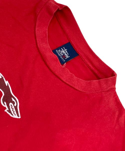 stussy（ステューシー）stussy (ステューシー) ドラゴンプリントTシャツ レッド サイズ:Sの古着・服飾アイテム