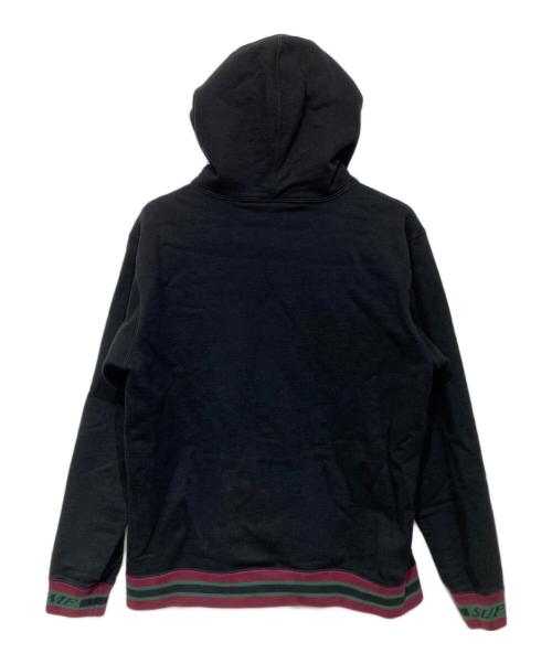 SUPREME（シュプリーム）SUPREME (シュプリーム) Striped Rib Hooded Sweatshirt ブラック サイズ:Lの古着・服飾アイテム