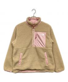 THE NORTH FACE（ザ ノース フェイス）の古着「リバーシブルボアアノラックパーカー」｜ベージュ×ピンク
