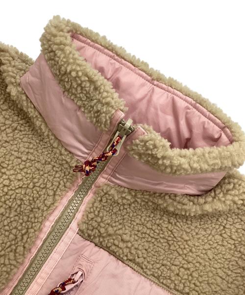 THE NORTH FACE（ザ ノース フェイス）THE NORTH FACE (ザ ノース フェイス) リバーシブルボアアノラックパーカー ベージュ×ピンク サイズ:Lの古着・服飾アイテム
