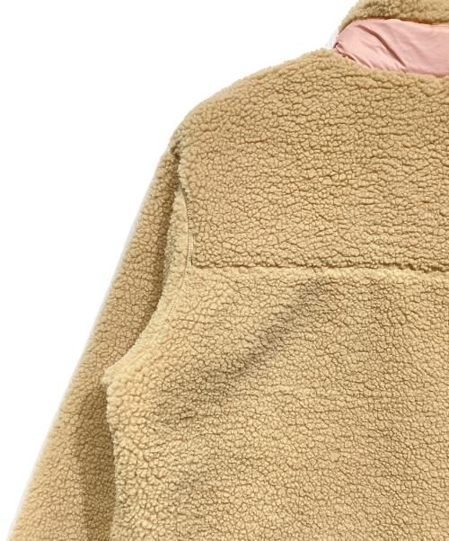 THE NORTH FACE（ザ ノース フェイス）THE NORTH FACE (ザ ノース フェイス) リバーシブルボアアノラックパーカー ベージュ×ピンク サイズ:Lの古着・服飾アイテム