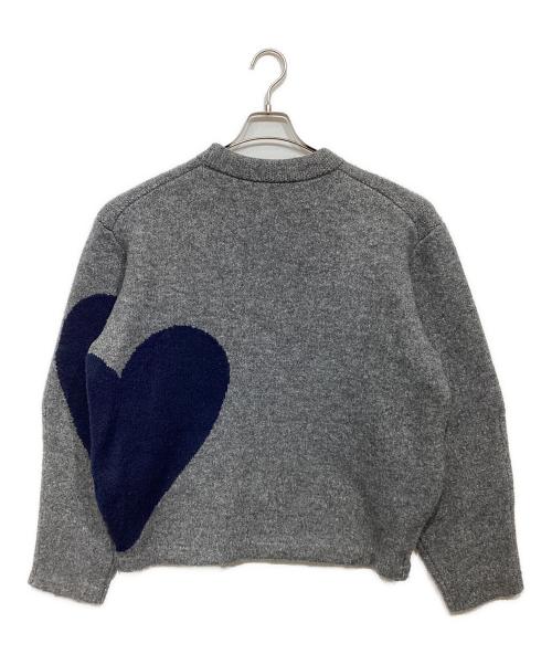 NKNIT（ンニット）NKNIT (ンニット) pattern knit グレー×ネイビーの古着・服飾アイテム