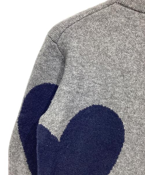 NKNIT（ンニット）NKNIT (ンニット) pattern knit グレー×ネイビーの古着・服飾アイテム