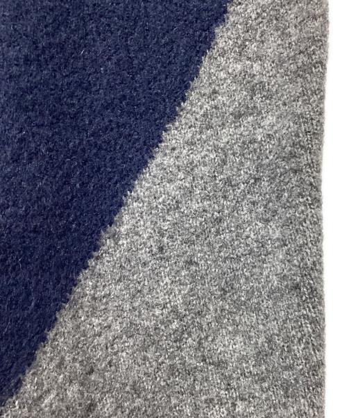 NKNIT（ンニット）NKNIT (ンニット) pattern knit グレー×ネイビーの古着・服飾アイテム