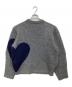 NKNIT (ンニット) pattern knit グレー×ネイビー：20000円