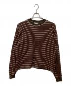 TODAYFULトゥデイフル）の古着「25AW　Border Long T-shirts」｜ブラウン