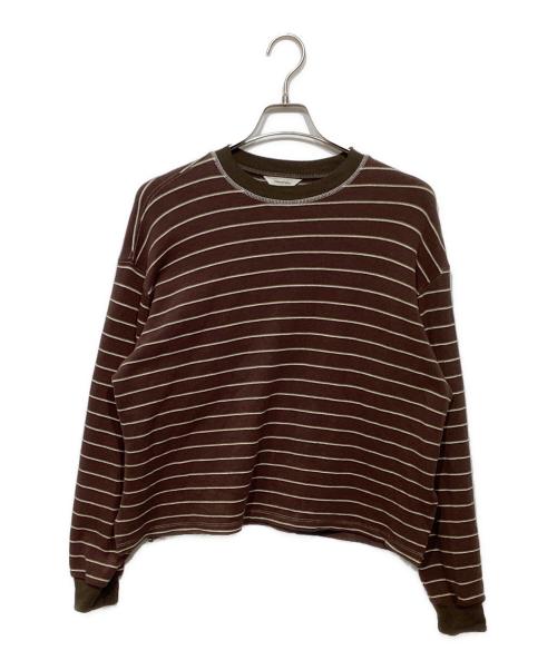 TODAYFUL（トゥデイフル）TODAYFUL (トゥデイフル) 25AW　Border Long T-shirts ブラウン サイズ:Freeの古着・服飾アイテム