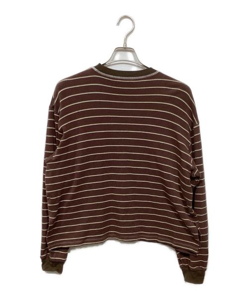 TODAYFUL（トゥデイフル）TODAYFUL (トゥデイフル) 25AW　Border Long T-shirts ブラウン サイズ:Freeの古着・服飾アイテム