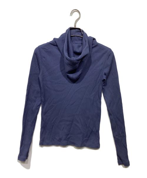 SHISHIKUI（シシクイ）SHISHIKUI (シシクイ) リブパーカー ブルー サイズ:Fの古着・服飾アイテム