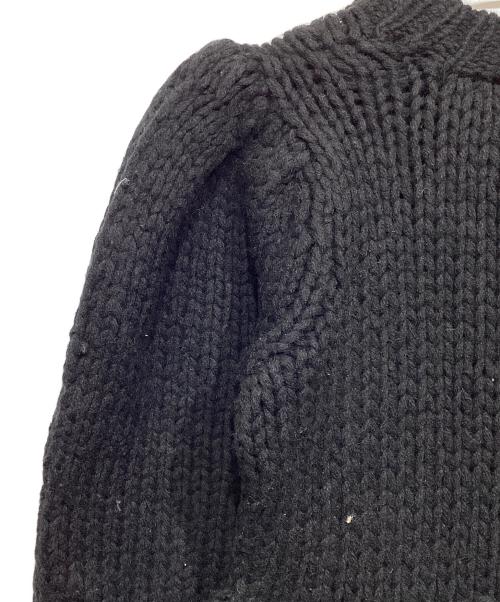 CLANE（クラネ）CLANE (クラネ) PEPLUM HAND KNIT TOPS ブラック サイズ:1の古着・服飾アイテム