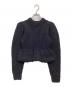 CLANE（クラネ）の古着「PEPLUM HAND KNIT TOPS」｜ブラック