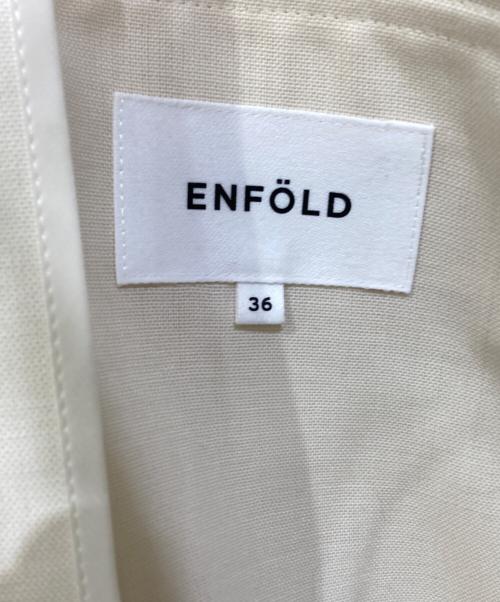 ENFOLD（エンフォルド）ENFOLD (エンフォルド) HighTwist Weave BOX JACKET アイボリー サイズ:36の古着・服飾アイテム