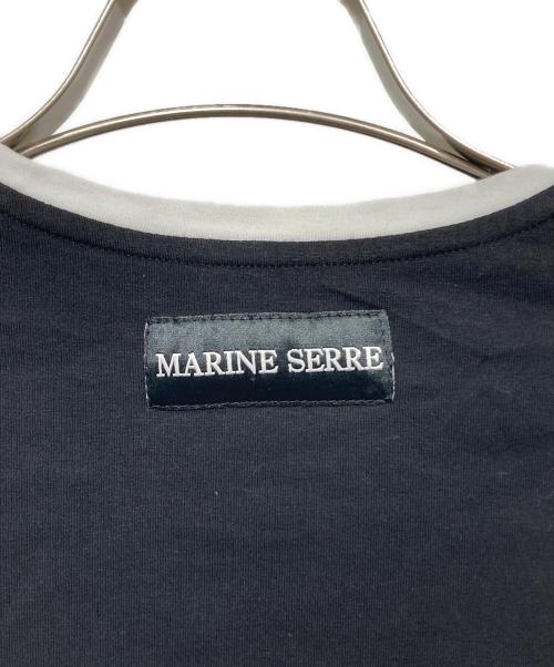 MARINE SERRE（マリーンセル）MARINE SERRE (マリーンセル) オーガニック コットン クロップ トップ ブラック サイズ: Sの古着・服飾アイテム